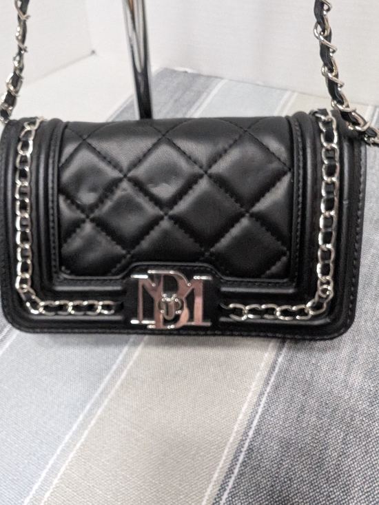 Badgley Mischka Handbags - Badgley Mischka Small Quilted Crossbody Bag Black
